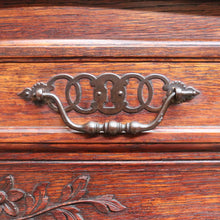 Load image into Gallery viewer, Antique French Oak Sideboard with Three Drawers Two Door Cupboard B13086