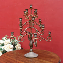 Load image into Gallery viewer, Large Brass 17-Branch Gothic Revival Candelabra – French Style. B12840