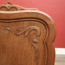 Load image into Gallery viewer, x SOLD Antique French Oak Double Bed - includes Headboard, Foot, Side Rails. B12394
