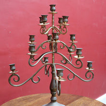 Load image into Gallery viewer, Large Brass 17-Branch Gothic Revival Candelabra – French Style. B12840