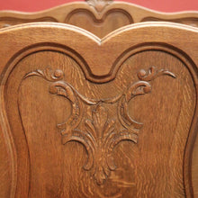 Load image into Gallery viewer, x SOLD Antique French Oak Double Bed - includes Headboard, Foot, Side Rails. B12394