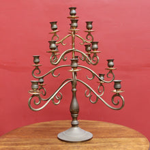 Load image into Gallery viewer, Large Brass 17-Branch Gothic Revival Candelabra – French Style. B12840