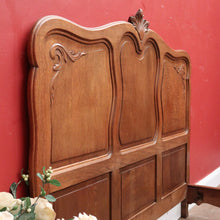 Load image into Gallery viewer, x SOLD Antique French Oak Double Bed - includes Headboard, Foot, Side Rails. B12394
