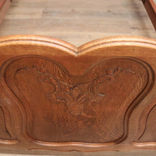 Load image into Gallery viewer, x SOLD Antique French Oak Double Bed - includes Headboard, Foot, Side Rails. B12394