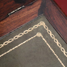 Load image into Gallery viewer, x SOLD Antique French Ladies Desk, Brazilian Rosewood and Green Leather Desk. B12384