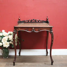 Load image into Gallery viewer, x SOLD Antique French Ladies Desk, Brazilian Rosewood and Green Leather Desk. B12384