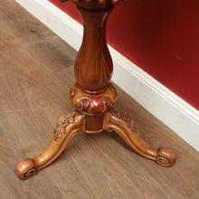 Load image into Gallery viewer, x SOLD Antique English Mahogany Pedestal Sewing Table or Sewing box on Stand. B12385