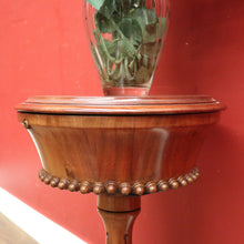 Load image into Gallery viewer, x SOLD Antique English Mahogany Pedestal Sewing Table or Sewing box on Stand. B12385
