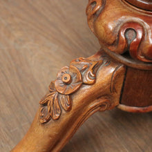 Load image into Gallery viewer, x SOLD Antique English Mahogany Pedestal Sewing Table or Sewing box on Stand. B12385