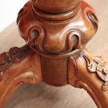 Load image into Gallery viewer, x SOLD Antique English Mahogany Pedestal Sewing Table or Sewing box on Stand. B12385