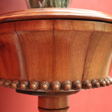 Load image into Gallery viewer, x SOLD Antique English Mahogany Pedestal Sewing Table or Sewing box on Stand. B12385