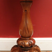 Load image into Gallery viewer, x SOLD Antique English Mahogany Pedestal Sewing Table or Sewing box on Stand. B12385