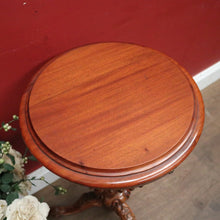 Load image into Gallery viewer, x SOLD Antique English Mahogany Pedestal Sewing Table or Sewing box on Stand. B12385