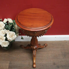 Load image into Gallery viewer, x SOLD Antique English Mahogany Pedestal Sewing Table or Sewing box on Stand. B12385