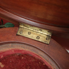 Load image into Gallery viewer, x SOLD Antique English Mahogany Pedestal Sewing Table or Sewing box on Stand. B12385