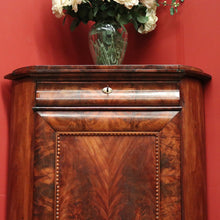 Load image into Gallery viewer, x SOLD Antique Flame Mahogany Biedermeier Corner Cabinet or Storage Cabinet. B12392