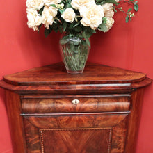 Load image into Gallery viewer, x SOLD Antique Flame Mahogany Biedermeier Corner Cabinet or Storage Cabinet. B12392