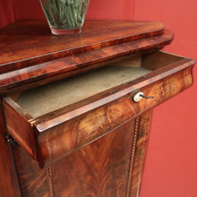Load image into Gallery viewer, x SOLD Antique Flame Mahogany Biedermeier Corner Cabinet or Storage Cabinet. B12392