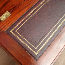 Load image into Gallery viewer, Vintage Mahogany Writing Desk with Drop Front and Hidden Storage. B12685