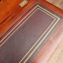 Load image into Gallery viewer, Vintage Mahogany Writing Desk with Drop Front and Hidden Storage. B12685