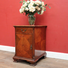 Load image into Gallery viewer, x SOLD Antique Flame Mahogany Single Door Hall Cabinet Lamp Cupboard or Bedside. B12388