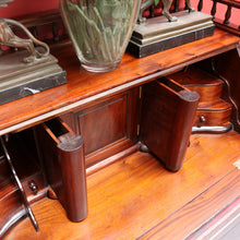 Load image into Gallery viewer, Vintage Mahogany Writing Desk with Drop Front and Hidden Storage. B12685