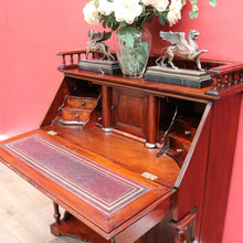 Load image into Gallery viewer, Vintage Mahogany Writing Desk with Drop Front and Hidden Storage. B12685