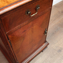 Load image into Gallery viewer, x SOLD Antique Flame Mahogany Single Door Hall Cabinet Lamp Cupboard or Bedside. B12388