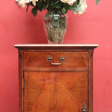 Load image into Gallery viewer, x SOLD Antique Flame Mahogany Single Door Hall Cabinet Lamp Cupboard or Bedside. B12388