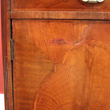 Load image into Gallery viewer, x SOLD Antique Flame Mahogany Single Door Hall Cabinet Lamp Cupboard or Bedside. B12388