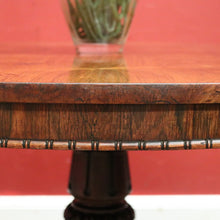 Load image into Gallery viewer, x SOLD Antique English Rosewood Dining Table with a Circular Top and Pedestal Base. B12389