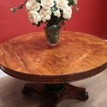 Load image into Gallery viewer, x SOLD Antique English Rosewood Dining Table with a Circular Top and Pedestal Base. B12389