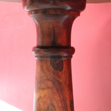 Load image into Gallery viewer, Antique Rosewood and Mahogany Pedestal Occasional Table or Lamp Table. B13052
