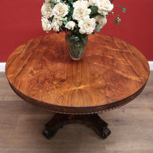 Load image into Gallery viewer, x SOLD Antique English Rosewood Dining Table with a Circular Top and Pedestal Base. B12389