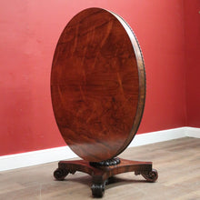 Load image into Gallery viewer, x SOLD Antique English Rosewood Dining Table with a Circular Top and Pedestal Base. B12389