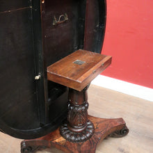 Load image into Gallery viewer, x SOLD Antique English Rosewood Dining Table with a Circular Top and Pedestal Base. B12389
