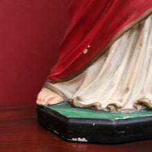 Load image into Gallery viewer, x SOLD Antique French Statue of Jesus, Sacred Heart of Jesus – Plaster, Hand-Painted, B12390