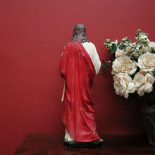 Load image into Gallery viewer, x SOLD Antique French Statue of Jesus, Sacred Heart of Jesus – Plaster, Hand-Painted, B12390