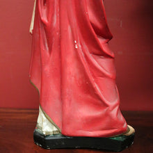 Load image into Gallery viewer, x SOLD Antique French Statue of Jesus, Sacred Heart of Jesus – Plaster, Hand-Painted, B12390