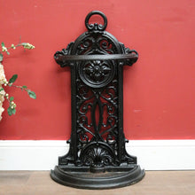 Load image into Gallery viewer, x SOLD Antique Cast Iron Umbrella Holder – English Umbrella or Walking Stick Stand. B12391