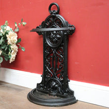 Load image into Gallery viewer, x SOLD Antique Cast Iron Umbrella Holder – English Umbrella or Walking Stick Stand. B12391