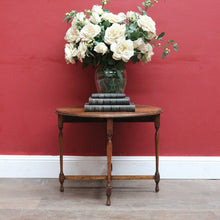 Load image into Gallery viewer, Antique Australian Maple Lamp or Side Table with Gate Leg Base and X Stretcher. B12677