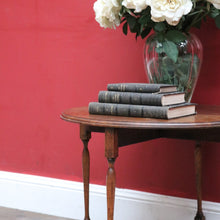 Load image into Gallery viewer, Antique Australian Maple Lamp or Side Table with Gate Leg Base and X Stretcher. B12677