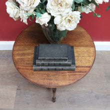 Load image into Gallery viewer, Antique Australian Maple Lamp or Side Table with Gate Leg Base and X Stretcher. B12677