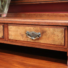 Load image into Gallery viewer, x SOLD Antique English Edwardian Walnut Dressing Table with Mirror and Drawers. B12387