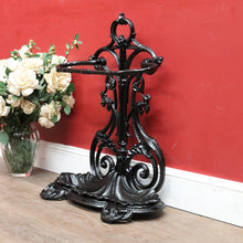 Load image into Gallery viewer, Antique Australian Furphy Cast Iron Umbrella and Walking Stick Stand. B13112