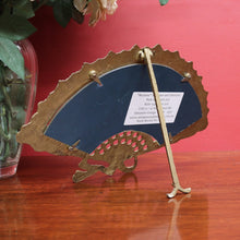 Load image into Gallery viewer, Antique French Art Deco Vanity Mirror with Brass Fan Shaped Frame. B12877