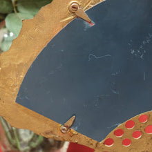 Load image into Gallery viewer, Antique French Art Deco Vanity Mirror with Brass Fan Shaped Frame. B12877