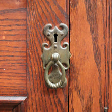 Load image into Gallery viewer, Antique English Oak Sideboard Cabinet with Four Doors and Two Drawers. B12386