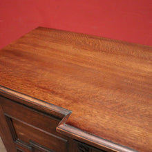 Load image into Gallery viewer, Antique English Oak Sideboard Cabinet with Four Doors and Two Drawers. B12386